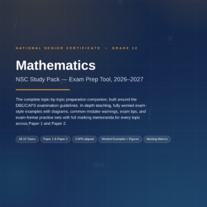 Mathematics (Grade 12) Study Pack- eBook
